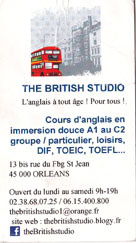 "The British Studio", dans "Nos Partenaires" sur TaxiFun.fr