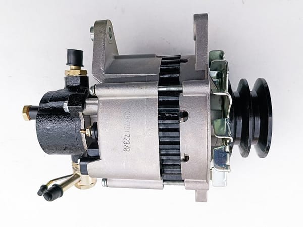 new alternator for london taxis presented on a white background